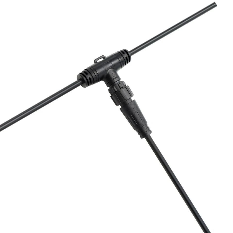 M{0}} Pin T-Math o Gynulliad Cebl Cable PLC Heavy Duty Waterproof IP67